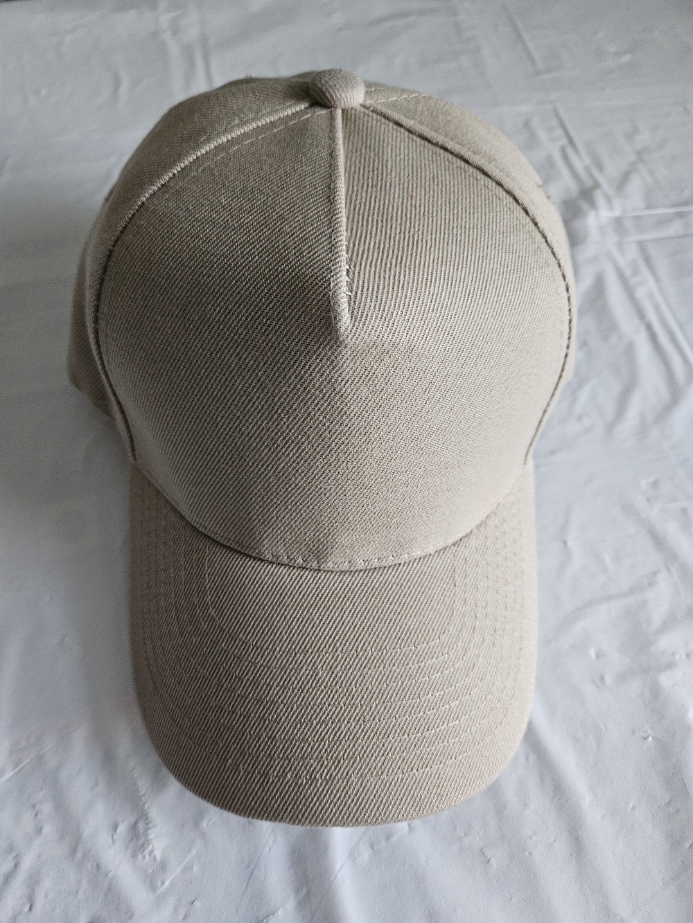 Blank Beige Snapback Cap Adjustable Plain Baseball Hat Unisex One Size